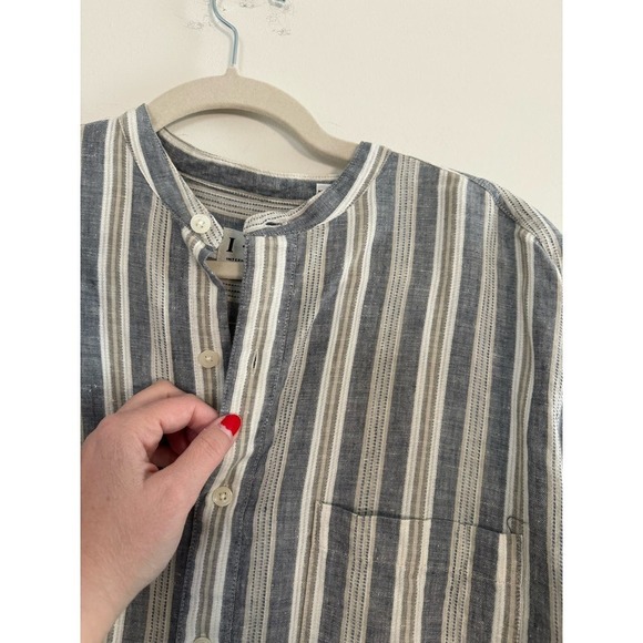 Men’s INC Linen Blend Button Up Shirt Size XL - Picture 4 of 5